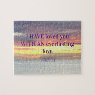 Puzzle Inspiration citations Bible Verse Christian Sunset
