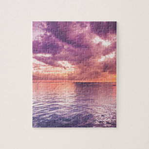 Puzzle Inspiration du coucher de soleil sur l'océan
