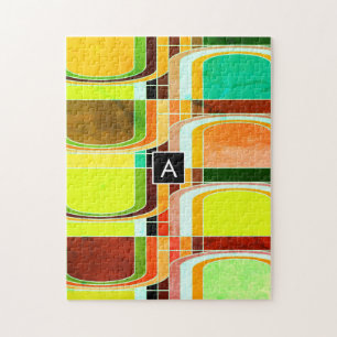 Puzzle Inspiré de funky rétro coloré