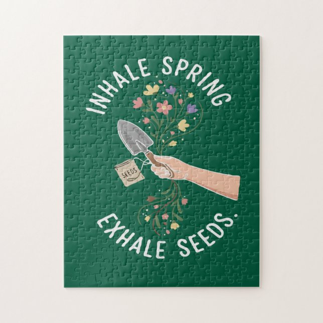 Puzzle Inspirez le Printemps Expirez les Graines Enthousi (Vertical)