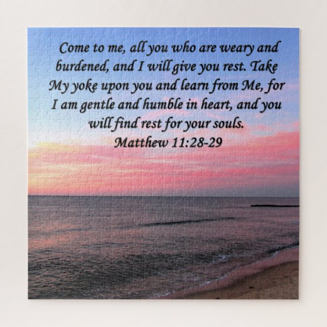 PUZZLE INSPIRING MATTHEW 28 OCEAN PHOTO DESIGN (Vertical)