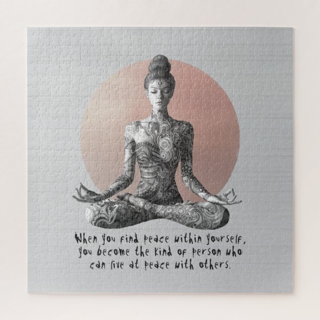 Puzzle Instructeur de méditation Yoga Reiki Master Lotus  (Vertical)