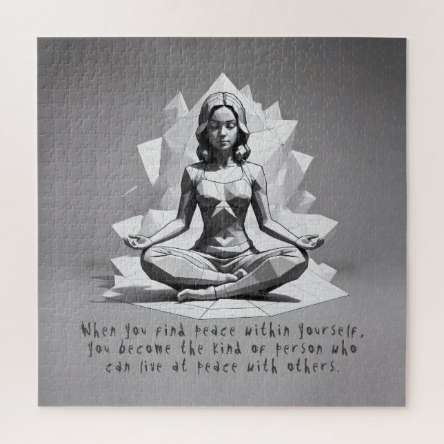 Puzzle Instructeur de méditation Yoga Reiki Master Lotus  (Vertical)
