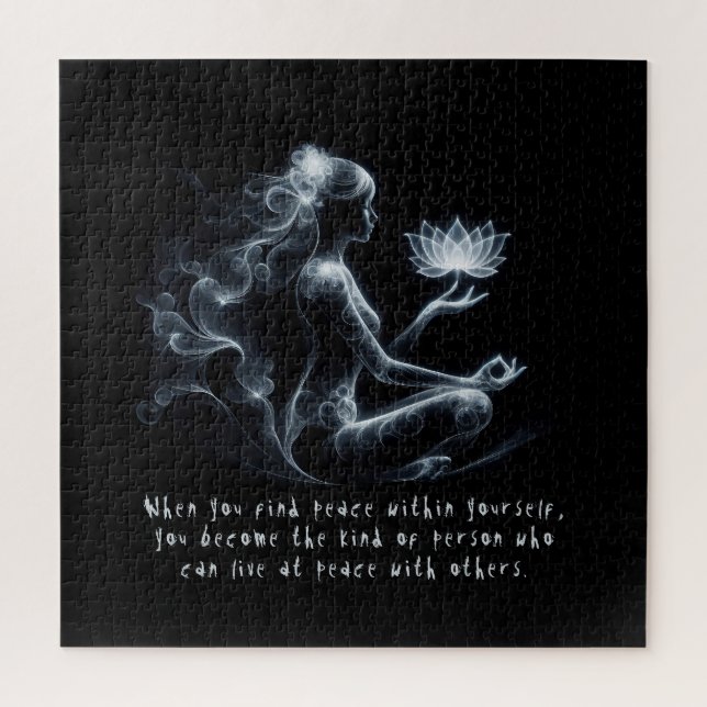 Puzzle Instructeur de Yoga Méditation Lotus Pose Lumineus (Vertical)