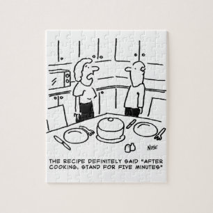 Puzzle Instructions pour la recette Cuisine suivie dans u