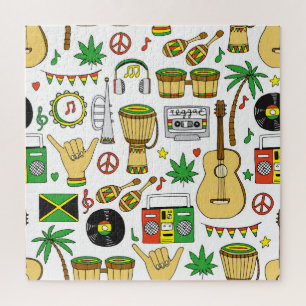 Puzzle Instruments de musique : Reggae Arrière - plan san