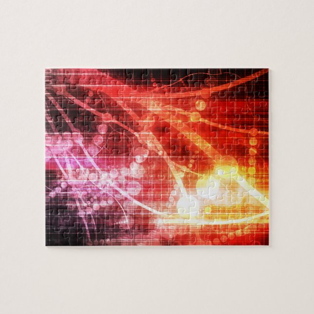 Puzzle Intelligence artificielle de technologie (Horizontal)