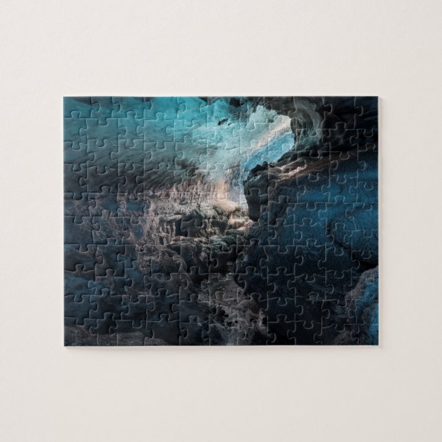 Puzzle Intérieur de grotte de glace panoramique (Horizontal)