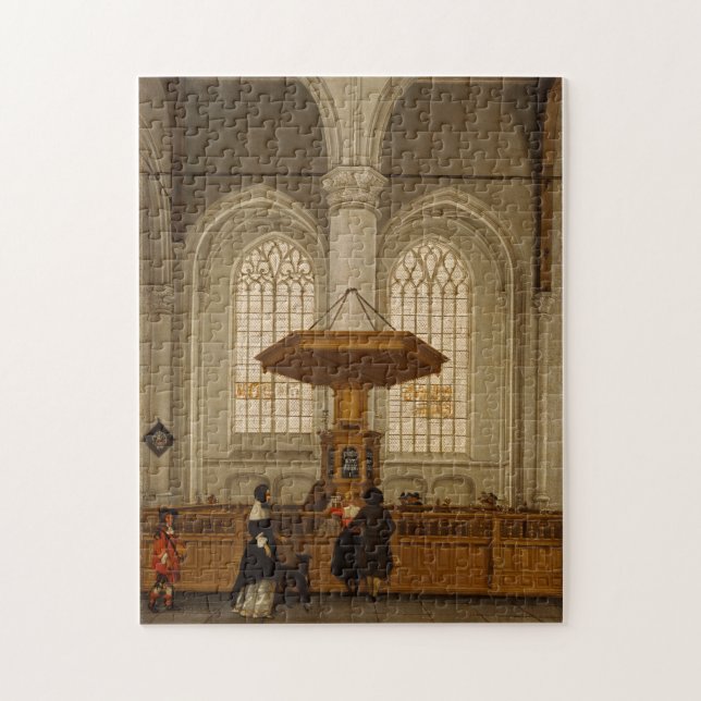 Puzzle Intérieur du Laurenskerk à Rotterdam, 1662 (Vertical)