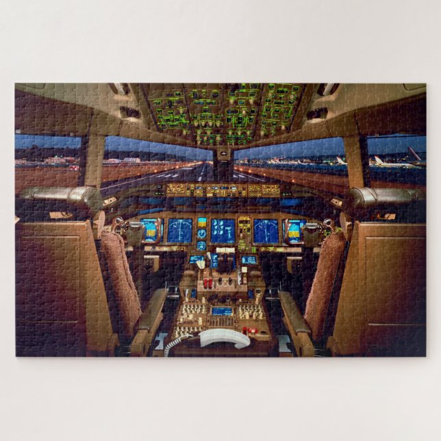 Puzzle Intérieur du poste de pilotage des aéronefs à réac (Horizontal)