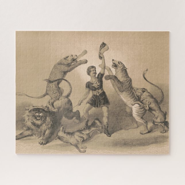 Puzzle Interprète De Cirque Debout Parmi Les Animaux Vici (Horizontal)