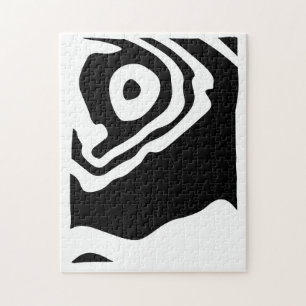 Puzzle Into Deep : Abstrait noir & blanc