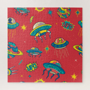 Puzzle Inventaires d'espace UFO rétro