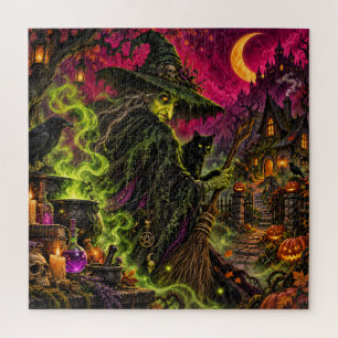 Puzzle Invitation de fête costumée pour Halloween de Sorc