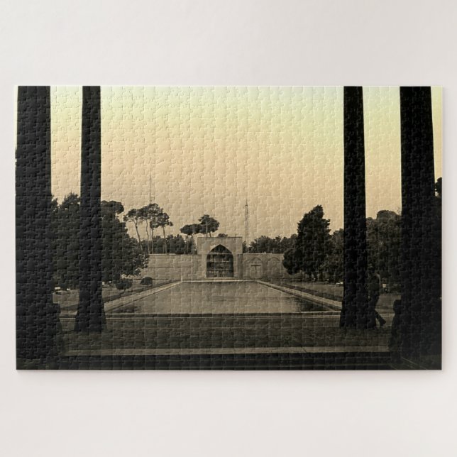 Puzzle Iran Ispahan palais chehel sotun 1970 (Horizontal)