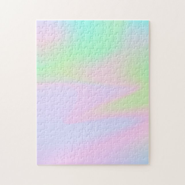 Puzzle Iridescent Holographie Pastel Unicorn Rainbow (Vertical)