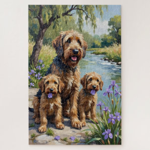 Puzzle Iris artistique rivière au Otterhound
