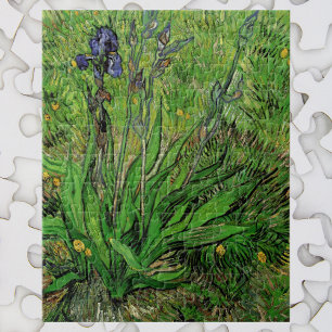 Puzzle Iris de Vincent van Gogh, fleurs de jardin vintage