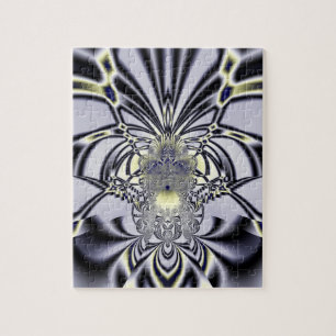 Puzzle Iris Violet Art Fractal de Géométrie Sacrée
