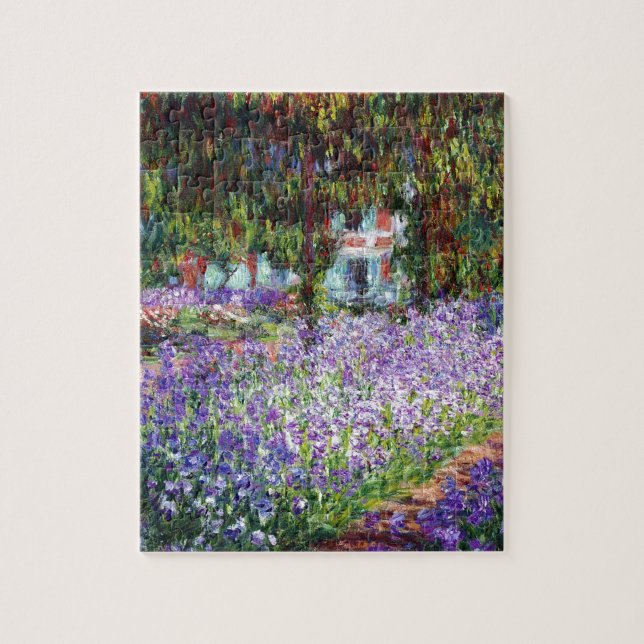 Puzzle Irises dans le jardin de Monet (Vertical)