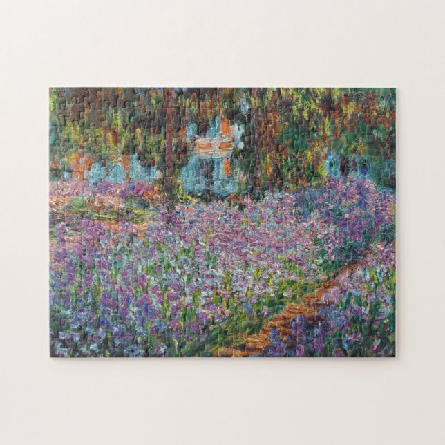 Puzzle Irises dans le jardin Monet Art (Horizontal)