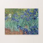 Puzzle Irises | Vincent Van Gogh<br><div class="desc">Irises (1889) de l'artiste post-impressionniste néerlandais Vincent Van Gogh. La peinture paysagère originale est une huile sur toile montrant un jardin de fleurs d'iris en fleurs. Utilisez les outils de conception pour ajouter du texte personnalisé ou personnaliser l'image.</div>