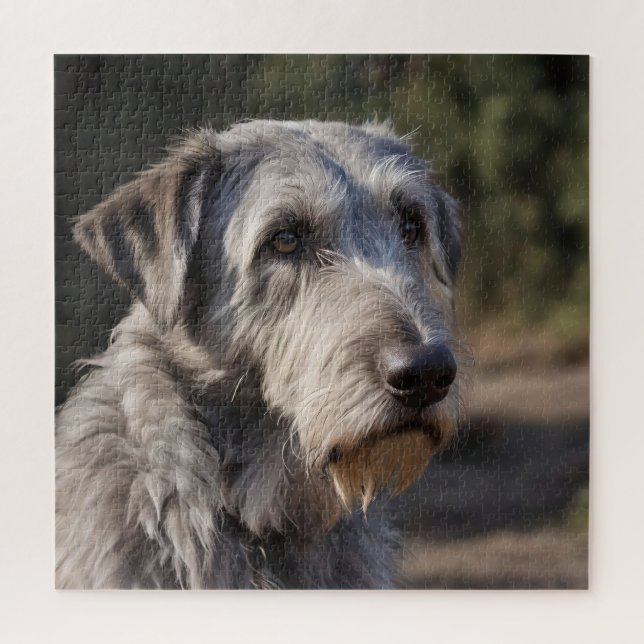 Puzzle Irish Wolfhound Je Ne Suis Pas Amusé, (Vertical)