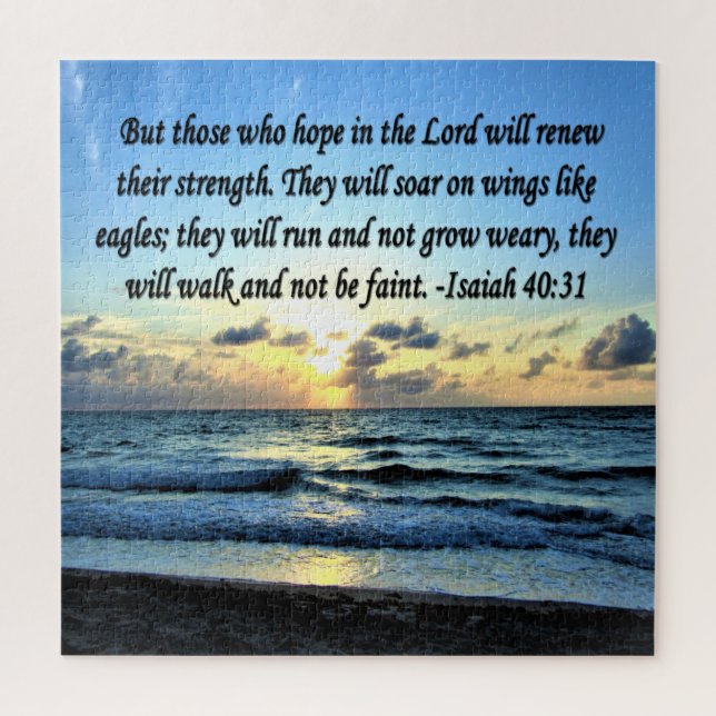 PUZZLE ISAIAH 40:31 BIBLE VERSE (Vertical)