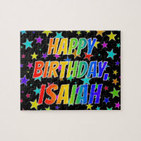 "ISAIAH" Prénom, amusant "HEUREUX ANNIVERSAIRE"