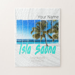 Puzzle Isla Saona République Dominicaine Plage Design Vin