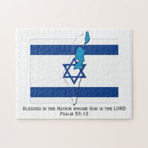 Puzzle ISRAEL FLAG   Blessed Nation   Star of David