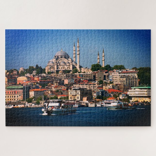 Puzzle Istanbul, panorama du Sultan Ahmed, Turquie /Grand (Horizontal)