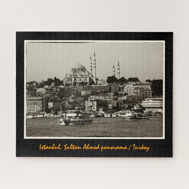 Puzzle Istanbul, Sultan Ahmed panorama, Turquie Historiqu (Horizontal)