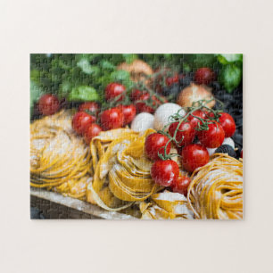 Puzzle Italian Food Pasta Tomato Basil