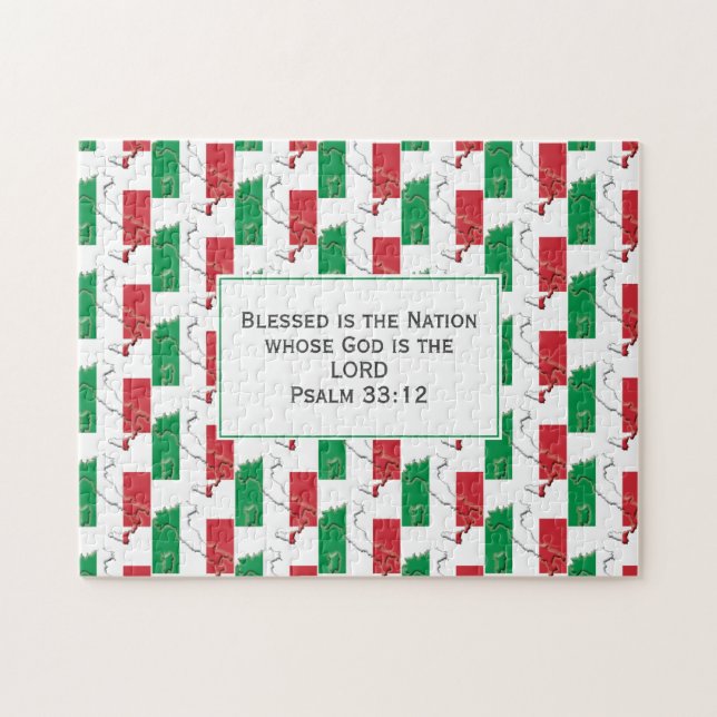 Puzzle ITALIE | Blessed Nation | DRAPEAU ITALIEN (Horizontal)