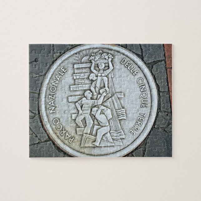 Puzzle Italie - Cinque Terre Emblem - 8x10 - 110 pc (Horizontal)