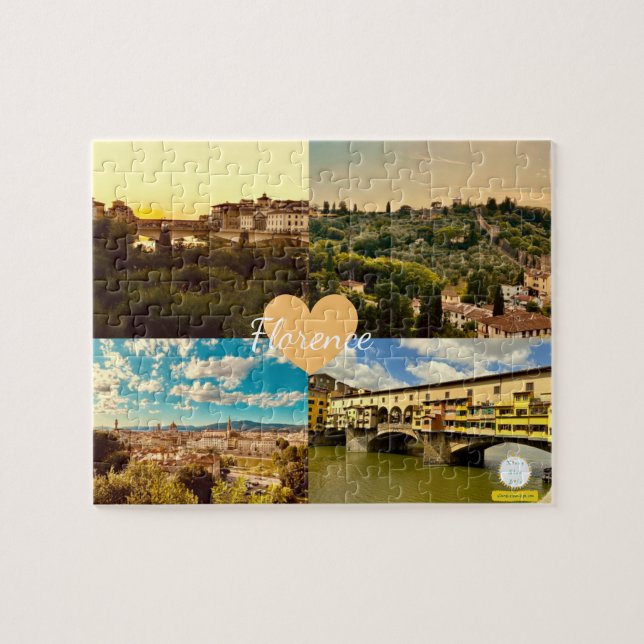 Puzzle Italie customisée Florence Photographie (Horizontal)