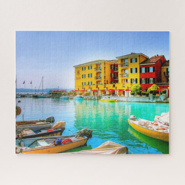 Puzzle Italie Lac de Garde Sirmione Waterfront (Horizontal)