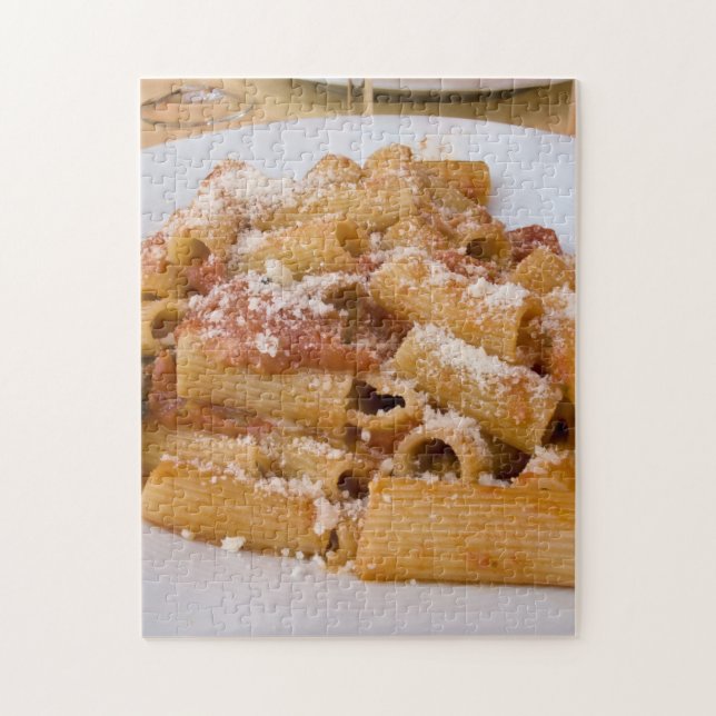 Puzzle Italie, Positano. Assiette de rigatoni (Vertical)