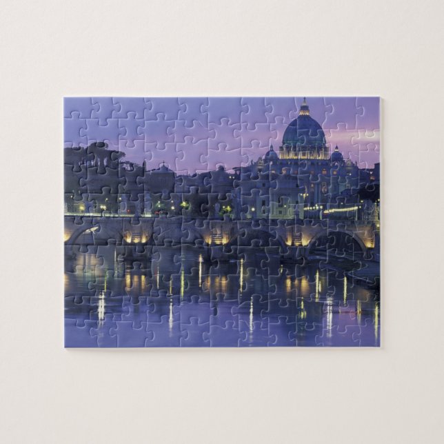 Puzzle Italie, Rome Saint-Pierre et Ponte Sant Angelo, (Horizontal)