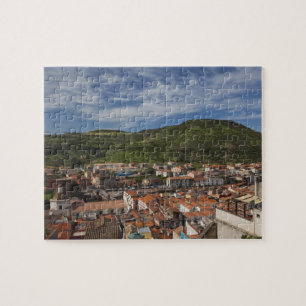 Puzzle Italie, Sardaigne, Bosa. Vue de la ville depuis Ca