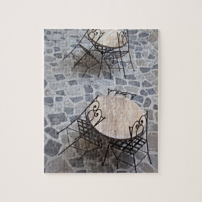 Puzzle Italie, Sardaigne, Castelsardo. Tables de café. (Vertical)
