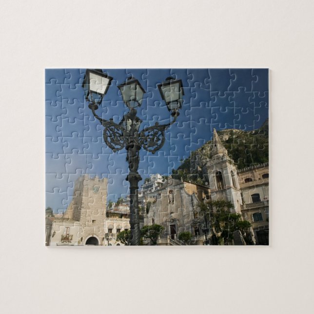 Puzzle ITALIE, Sicile, TAORMINE : Piazza iX Aprile, San (Horizontal)