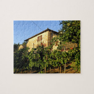 Puzzle Italie, Toscane, Greve. Scènes de vin fin été