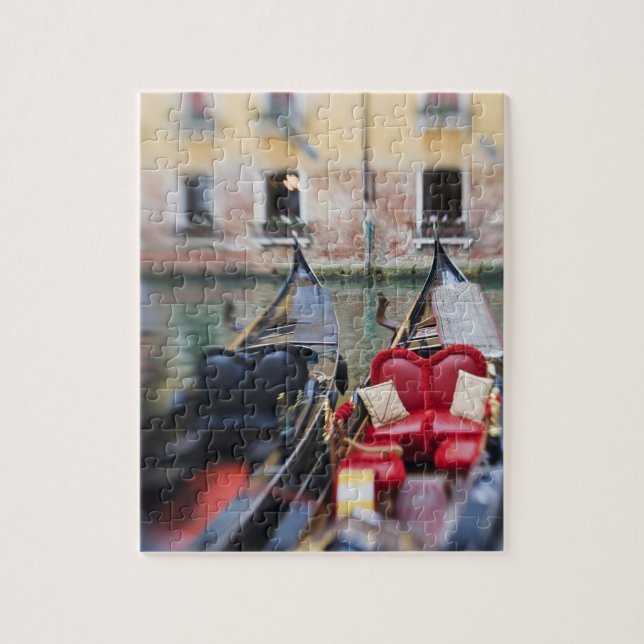 Puzzle Italie, Venise, Mise au point sélective de gondole (Vertical)