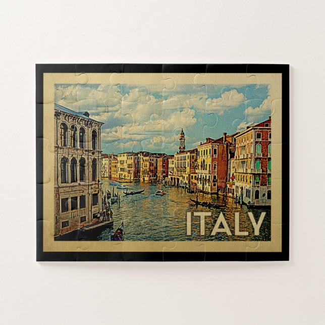 Puzzle Italie Vintage voyage de Venise (Horizontal)