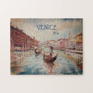 Puzzle Italie Voyage - VENICE aquarelle souvenir