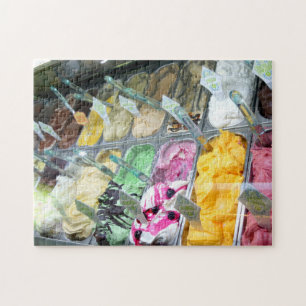 Puzzle Italien Gelato - Yummy Ice Cream d'Italie