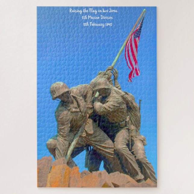 Puzzle Iwo-Jima 5e division des Marines 5/02/1945 (Vertical)