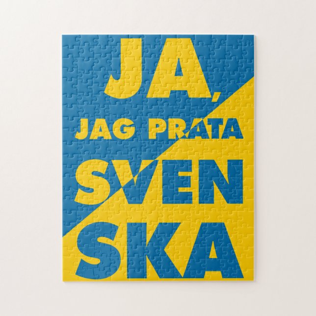 Puzzle Ja, Jag Prata Svenska, Oui je parle suédois (Vertical)